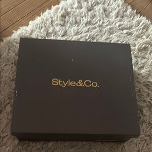 Style & Co. Maroon Booties